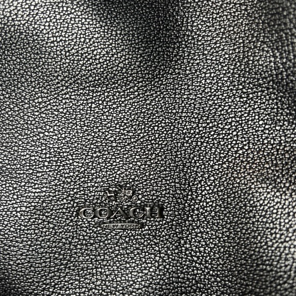 Coach Edie 31 Pebbled Leather Shoulder Bag Metallic Gunmetal 87399 - Picture 2 of 16